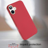 Soft Touch Dual-Layer Hybrid Case for iPhone 17 - Red