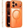 Perfect Clear Crystal MagSafe Case for iPhone 17 Pro Max - Cosmic Orange