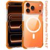 MagSafe Transparent Protective Bumper Case for iPhone 17 Pro - Cosmic Orange