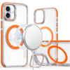 Clarity Collection MagSafe Case with Camera Ring Stand for iPhone 17 - Cosmic Orange