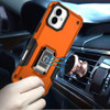 Military Grade Shockproof Hybrid Armor Case with Ring Grip for iPhone 17 - Cosmic Orange