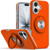 Circular Series Hybrid Case with Rotating Ring Stand for iPhone 17 - Cosmic Orange