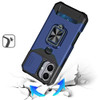 Military Grade All-In-One Ring Stand Card Case for iPhone 17 - Blue