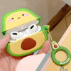 Novelty Silicone Protective Case for AirPods Pro 3 - Avocado