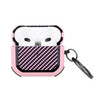 Carbon Fiber Design Hybrid Case for AirPods Pro 3 - Pink