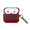 Carbon Fiber Design Hybrid Case for AirPods Pro 3 - Red