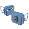 Carbon Series TUFF Hybrid Case with Secure Lock Clip for AirPods Pro 3 - Blue
