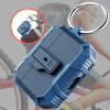 Carbon Series TUFF Hybrid Case with Secure Lock Clip for AirPods Pro 3 - Blue