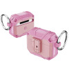 Carbon Series TUFF Hybrid Case with Secure Lock Clip for AirPods Pro 3 - Pink
