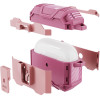Carbon Series TUFF Hybrid Case with Secure Lock Clip for AirPods Pro 3 - Pink