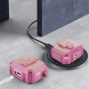 Carbon Series TUFF Hybrid Case with Secure Lock Clip for AirPods Pro 3 - Pink