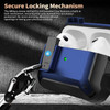 Secure Lock Clip Design Hybrid Case for AirPods Pro 3 - Blue