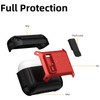 Secure Lock Clip Design Hybrid Case for AirPods Pro 3 - Red
