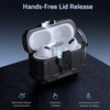 Carbon Fiber Series TUFF Hybrid Case with Secure Lock Clip for AirPods Pro 3 - Black
