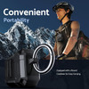 Carbon Fiber Series TUFF Hybrid Case with Secure Lock Clip for AirPods Pro 3 - Black