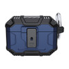 Carbon Fiber Series TUFF Hybrid Case with Secure Lock Clip for AirPods Pro 3 - Blue