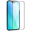 Edge-to-Edge Full Coverage Tempered Glass Screen Protector + Camera Lens Protector (Black) for iPhone 17 Pro Max