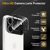 Tempered Glass Screen Protector + Camera Lens Protector for iPhone 17 Pro