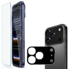 Tempered Glass Screen Protector + Camera Lens Protector (Black) for iPhone 17 Pro