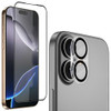 Edge-to-Edge Full Coverage Tempered Glass Screen Protector + Camera Lens Protector for iPhone 17