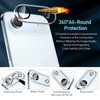 Edge-to-Edge Full Coverage Tempered Glass Screen Protector + Camera Lens Protector for iPhone Air