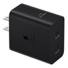 Samsung 50W PD Duo Wall Charger Power Adapter with USB-C Cable - Black