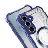 Fusion Evo Transparent Case with Magnetic Ring for Samsung Galaxy S25 FE - Blue