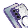 Fusion Evo Transparent Case with Magnetic Ring for Samsung Galaxy S25 FE - Purple