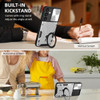 Superior Series Hybrid Case with Magnetic Ring Stand and Camera Lens Cover for Samsung Galaxy S25 FE - Silver