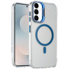InFrame Series Magnetic Crystal Case with Camera Ring Stand for Samsung Galaxy S25 FE - Blue