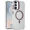 InFrame Series Magnetic Crystal Case with Camera Ring Stand for Samsung Galaxy S25 FE - Purple