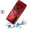 Military Grade Magnetic Hybrid Armor Case with Rotating Kickstand for Samsung Galaxy S25 FE - Red