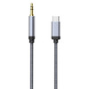 3.5mm Audio Cable with USB-C Connector - Grey