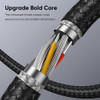 Miccell USB-C to USB-C 100W Nylon Braided Charge & Sync Cable 4ft - Black