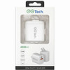 EG Tech Rapid PD 20W 2 Port USB-C and USB-A Wall Charger with Foldable Prongs - White