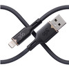 360 Electrical Fluid Nylon Braided MFi Certified Lightning Connector to USB-A Charge and Sync Cable - Black