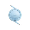 Baseus Free2Pull 100W Retractable USB-C to USB-C Charge and Sync Cables - Blue