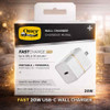 OtterBox Fast Charge 20W USB-C Wall Charger with GaN Technology - White