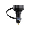 Baseus Enjoyment Pro Retractable USB-C Car Charger 60W - Black