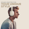 Gabba Goods Platinum Vibe Over-Ear Bluetooth Wireless Headphones - Beige