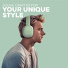 Gabba Goods Platinum Vibe Over-Ear Bluetooth Wireless Headphones - Mint