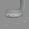 Gabba Goods Platinum Vibe Over-Ear Bluetooth Wireless Headphones - Silver