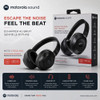 Motorola Sound MOTO XT800 Hybrid ANC Bluetooth Wireless Over-Ear Headphones - Black