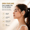 Miccell BH31 Extreme Comfortable TWS True Wireless Bluetooth Open-Ear Earbuds - Beige