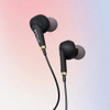Miccell 3.5mm Wired Stereo In-Ear Earphones with Mic - Black