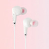 Miccell USB-C Wired Stereo In-Ear Earphones with Mic - White