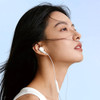 Miccell USB-C Wired Stereo In-Ear Earphones with Mic - White