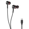 G20 USB-C Wired Stereo In-Ear Earphones with Mic - Black