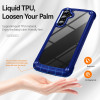 Military Grade Tough Shield Snap-on Transparent Case for Samsung Galaxy A17 5G - Blue