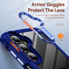 Military Grade Tough Shield Snap-on Transparent Case for Samsung Galaxy A17 5G - Blue